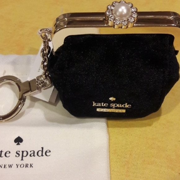 kate spade Handbags - Kate Spade black velvet coin purse👑